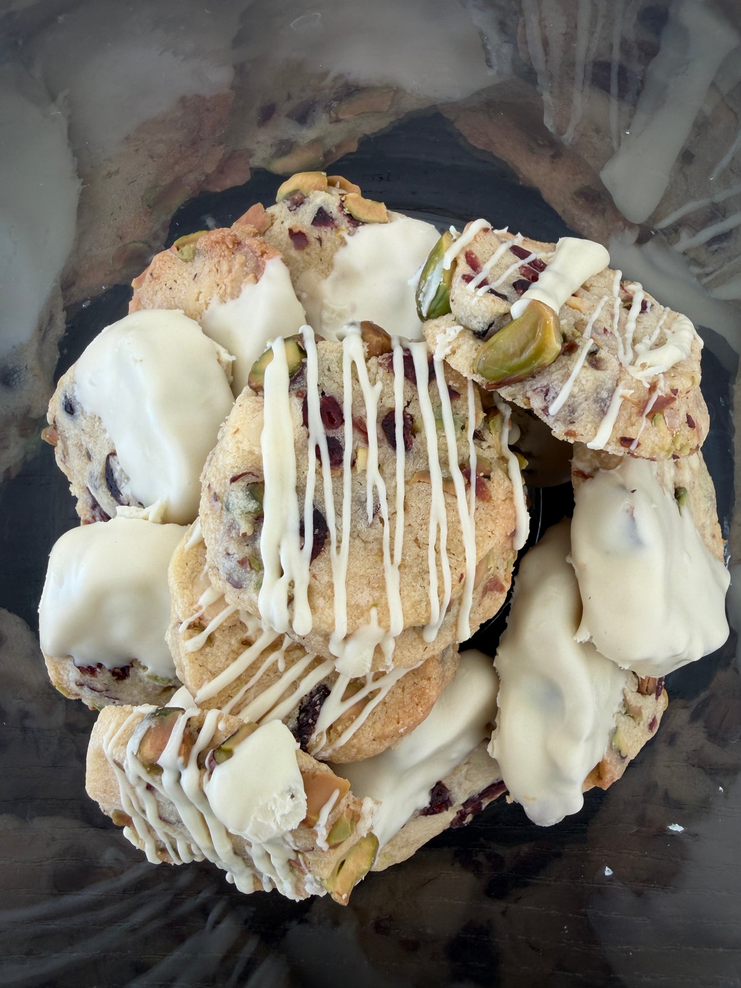 Pistachio, Cranberry & White Chocolate Cookies aka Fancy Cookies