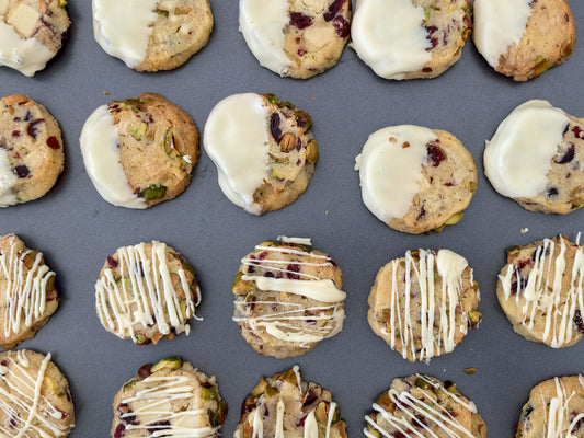 Pistachio, Cranberry & White Chocolate Cookies aka Fancy Cookies