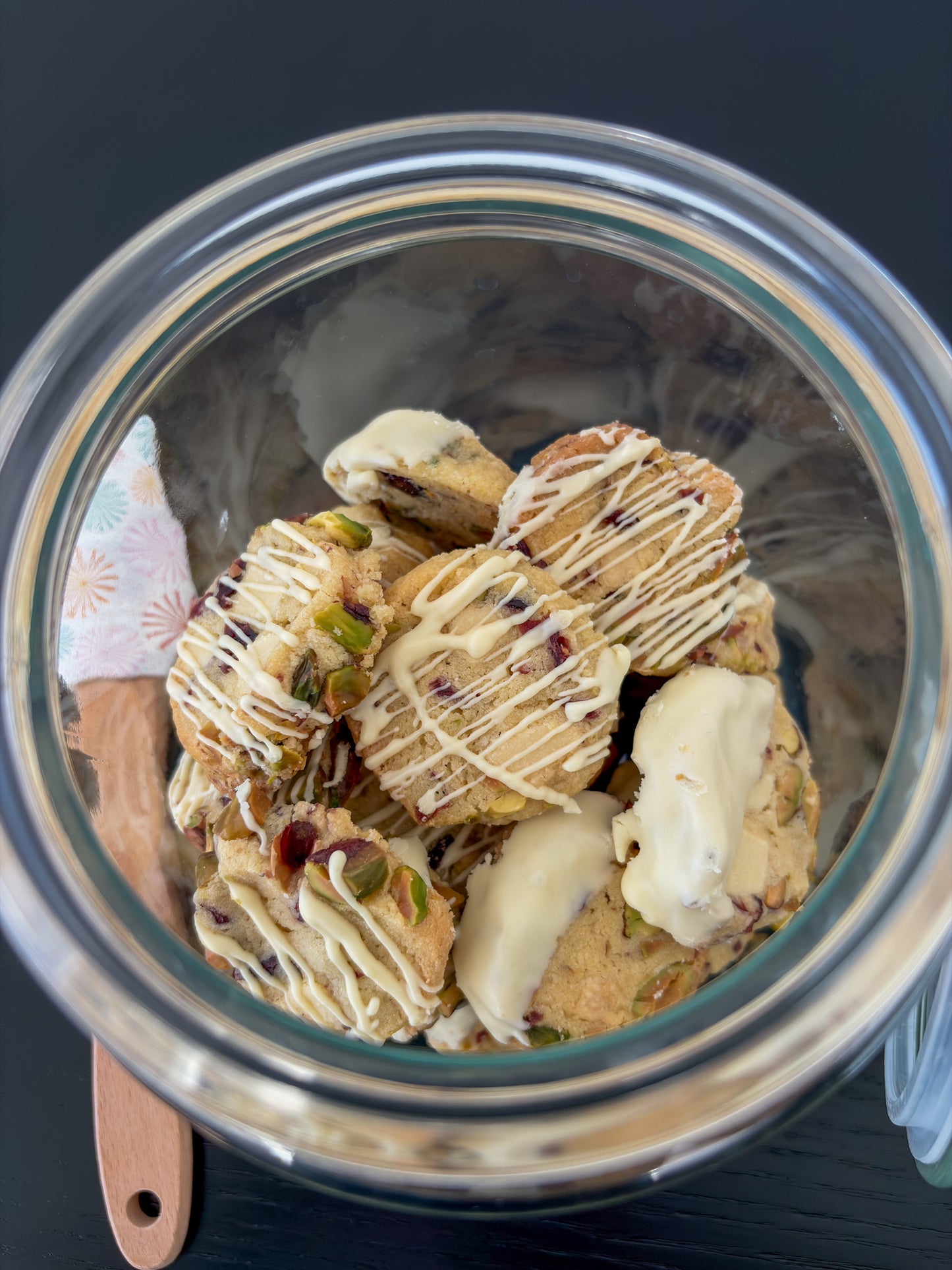 Pistachio, Cranberry & White Chocolate Cookies aka Fancy Cookies